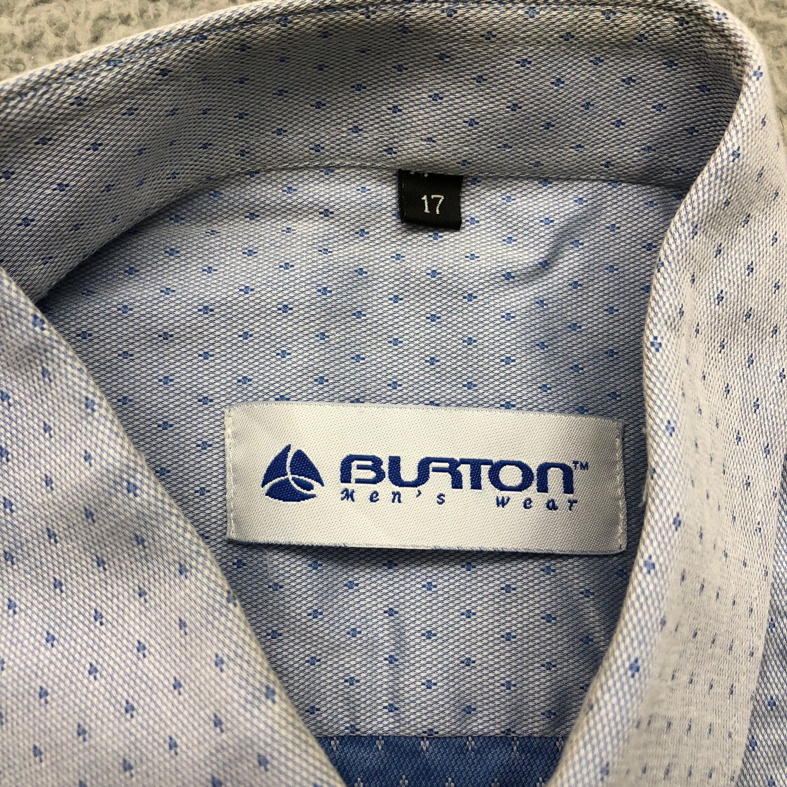 Burton VTG Burton Dress Shirt Mens XL Long Sleeve Pocket Birds Eye Size US XL / EU 56 / 4 - 3 Thumbnail