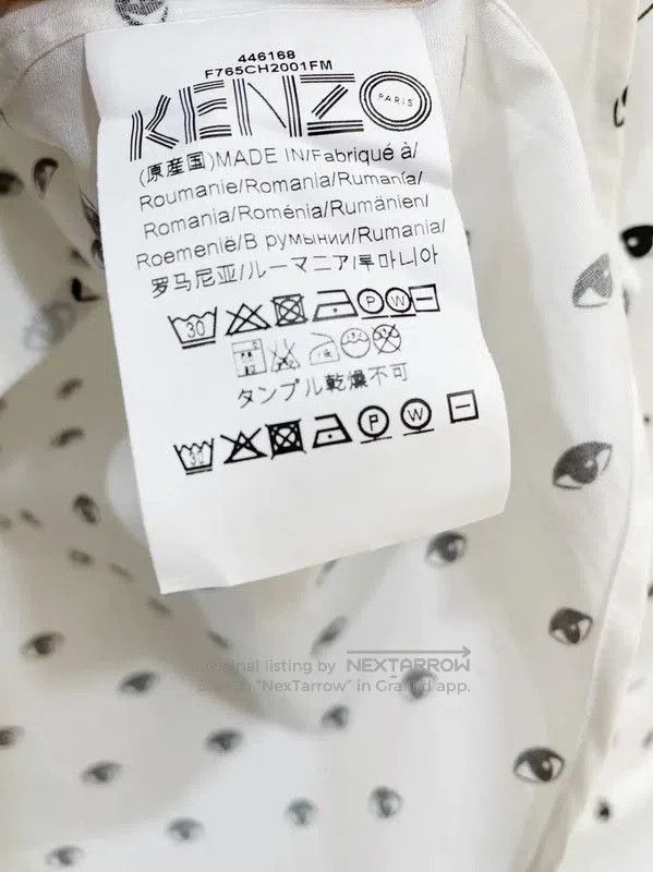 Kenzo KENZO Men's Long Sleeve White Shirt . Size US S / EU 44-46 / 1 - 5 Thumbnail