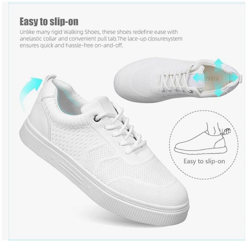 The Unbranded Brand Platform Walking Slip Ons Breathable Mesh Memory Foam SIZE 5 Size US 5 / IT 35 - 4 Thumbnail