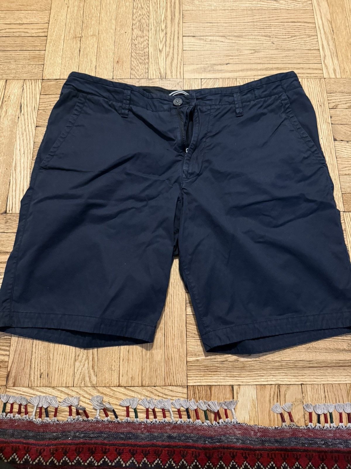 Stone Island Navy Blue Stone Island Cargo Shorts Size US 36 / EU 52 - 1 Thumbnail