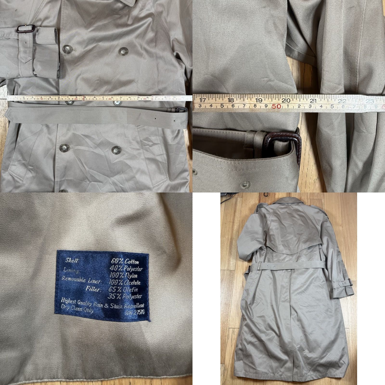 Ralph Lauren Ralph Lauren Trench Coat Mens 40R Cotton Blend Insulated Brown Size US L / EU 52-54 / 3 - 8 Thumbnail