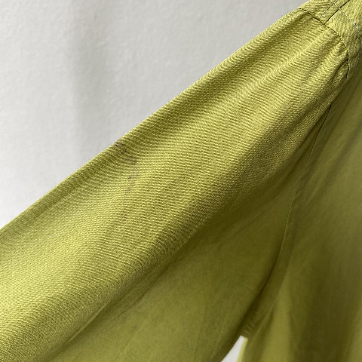Japanese Brand POWDER Mandarin Chinese Style Green Shirt Size M / US 6-8 / IT 42-44 - 14 Thumbnail