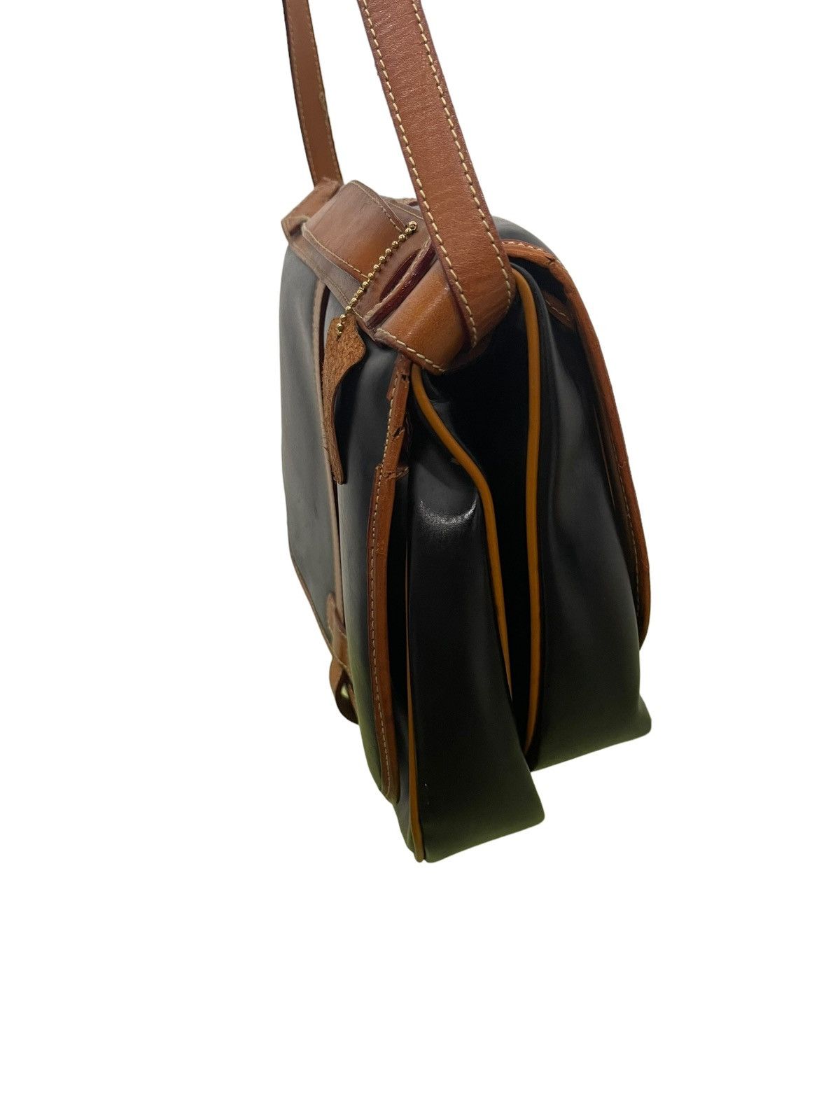 Genuine Leather Full Leather Patina Vtg Alice Italy Shoulder Bag 2🟩 Size ONE SIZE - 4 Thumbnail
