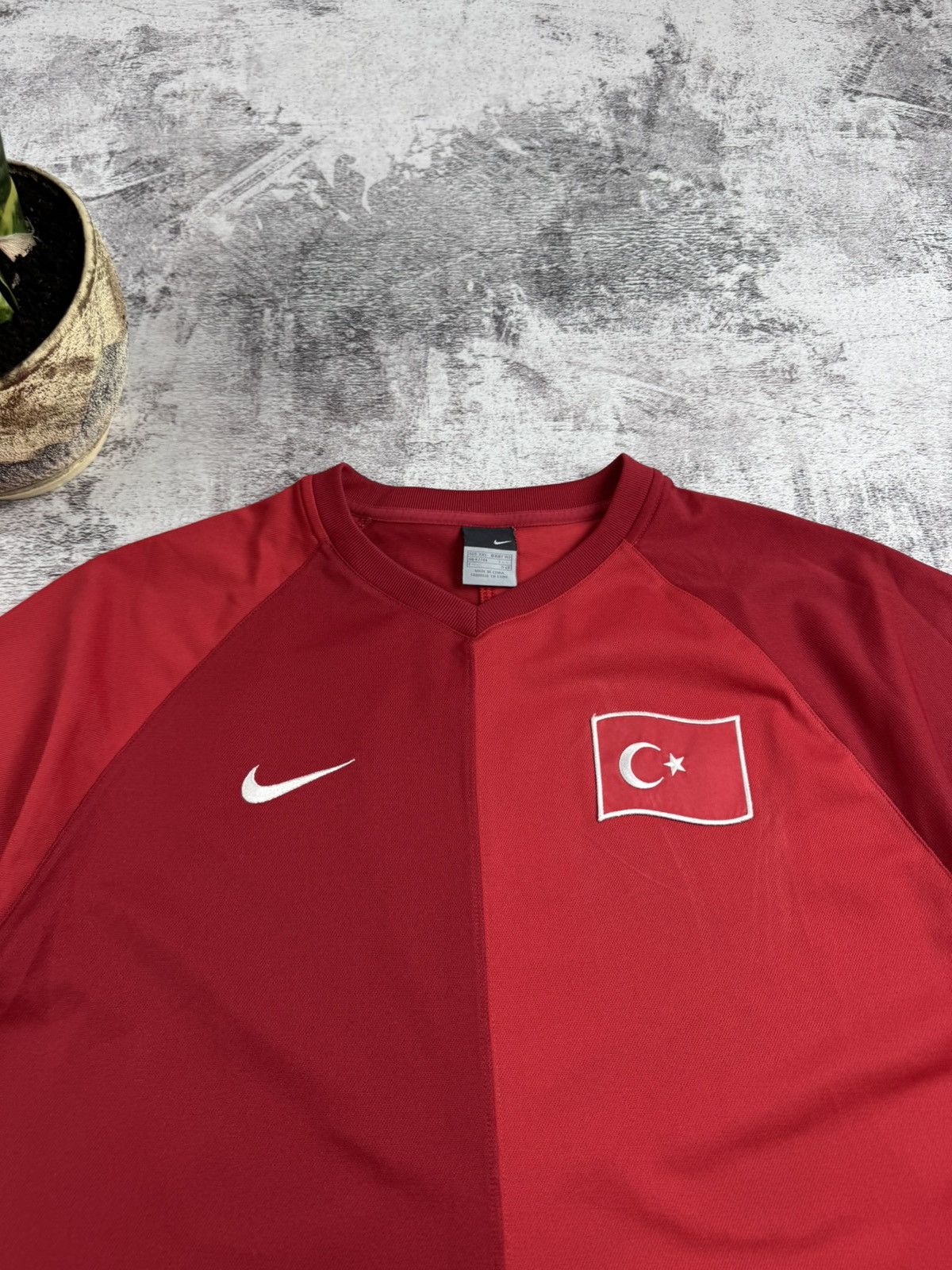 Other Turkey 2006 Nike National Vintage Home Soccer Football T Shirt Jersey Tee Top Size US XXL / EU 58 / 5 - 6 Thumbnail