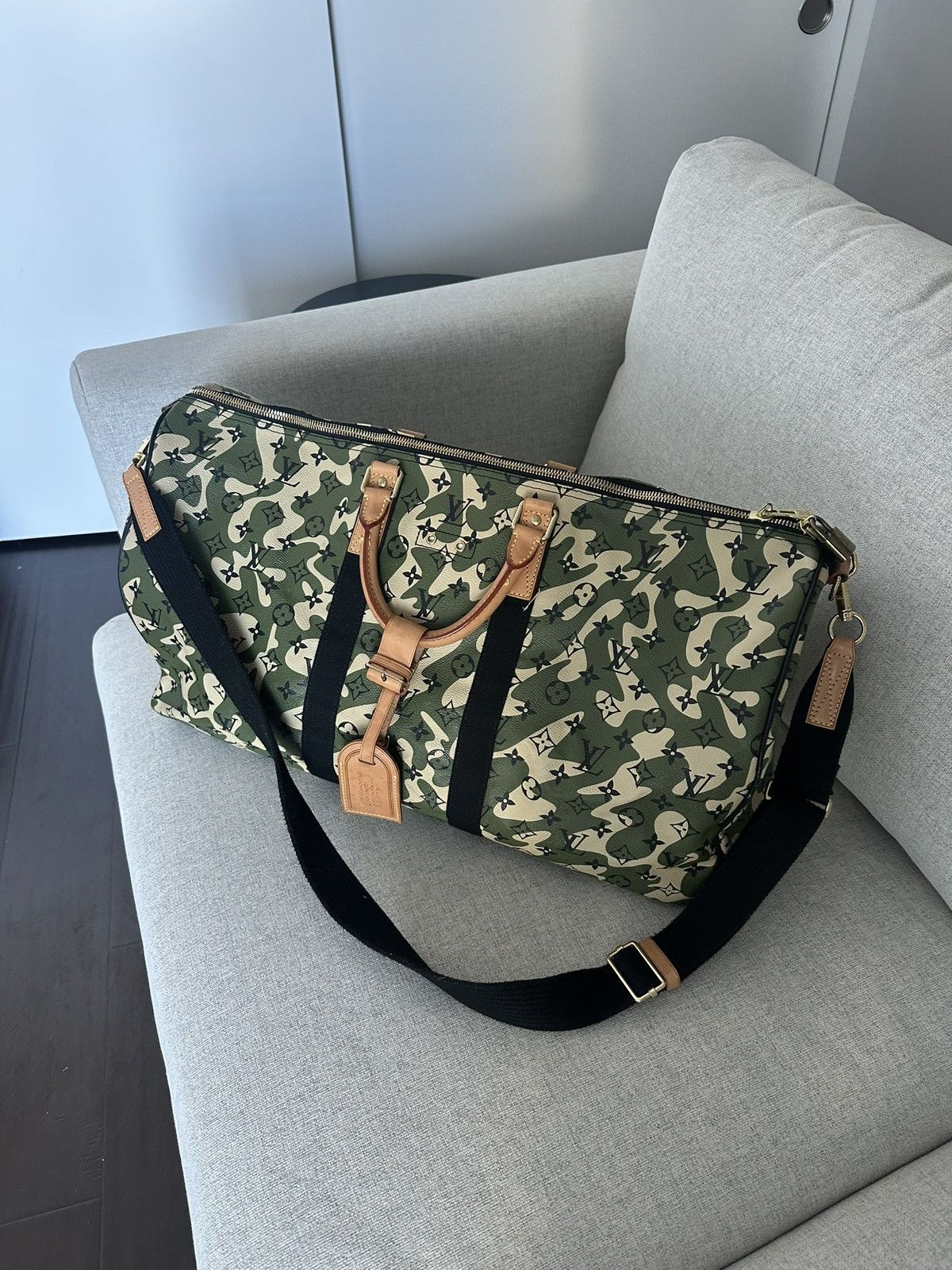 Louis Vuitton × Takashi Murakami Louis Vuitton x Murakami Monogramouflage Duffle Keepall 55 Size ONE SIZE - 1 Thumbnail