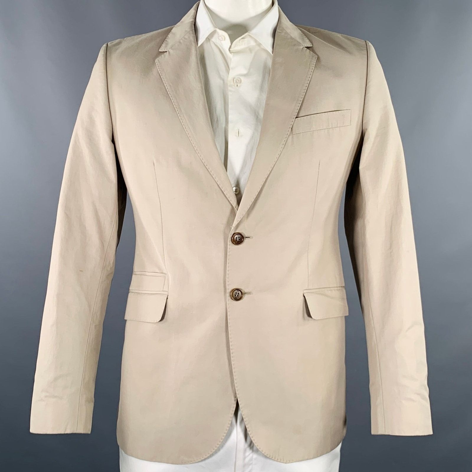 Paul Smith PS by PAUL SMITH Size 42 Khaki Cotton Blend Sport Coat Size 42R - 1 Thumbnail