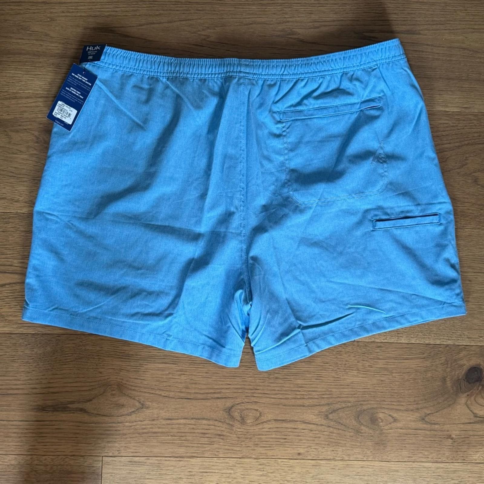 Other NWT Huk Light Blue Volley Shorts XXL Size US 40 / EU 56 - 5 Thumbnail