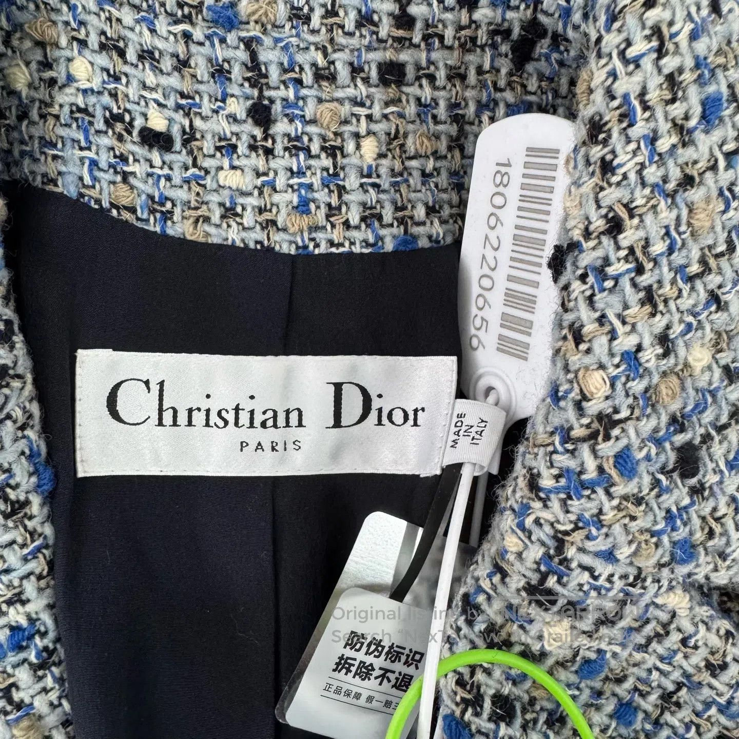 Dior Dior Blue, coarse woolen knit coat| Size S / US 4 / IT 40 - 5 Thumbnail