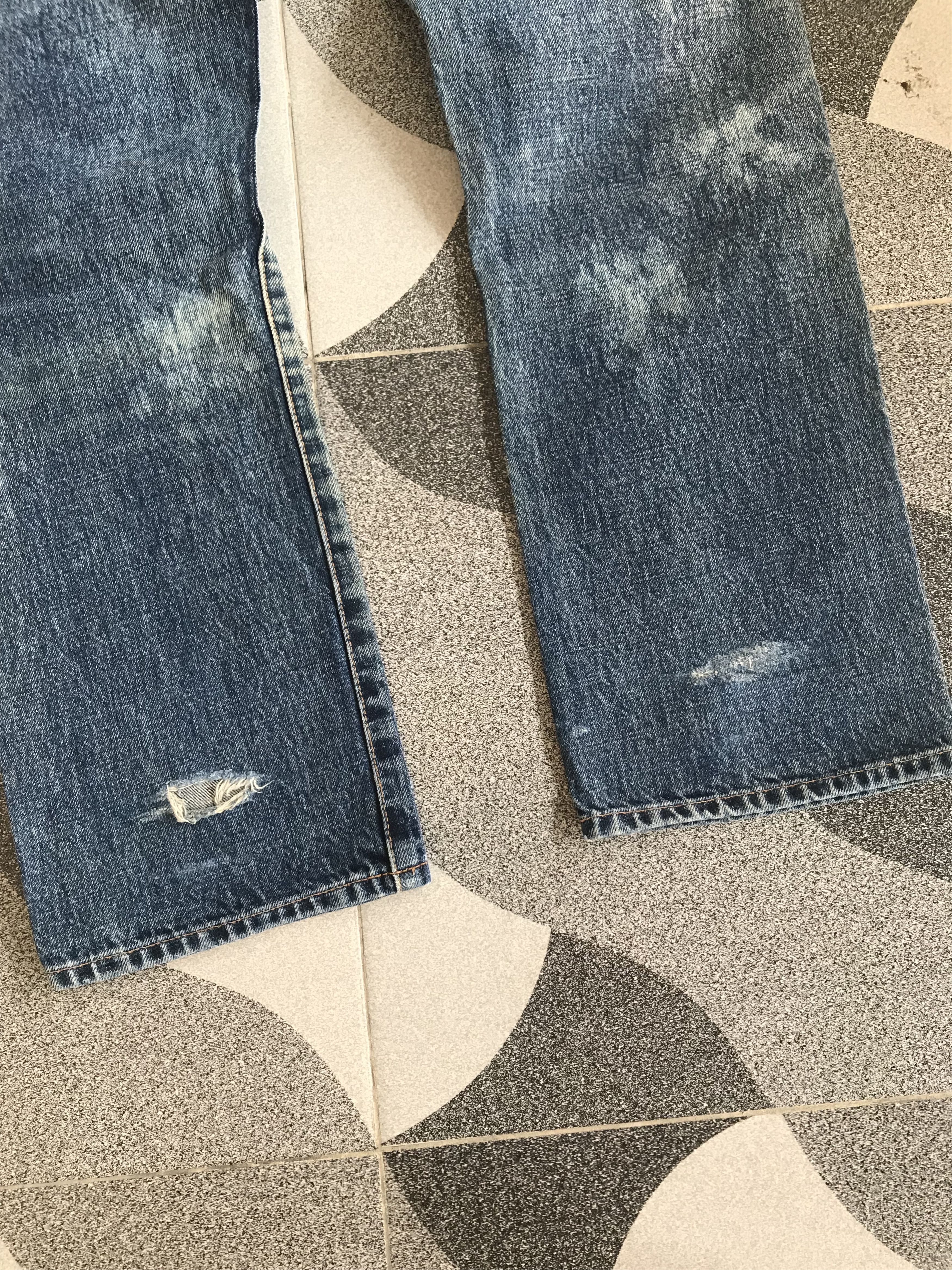 14th Addiction × Beauty Beast × Hysteric Glamour Y2K Japanese brand RNA SLANG distressed Patchwork Size US 31 - 6 Thumbnail