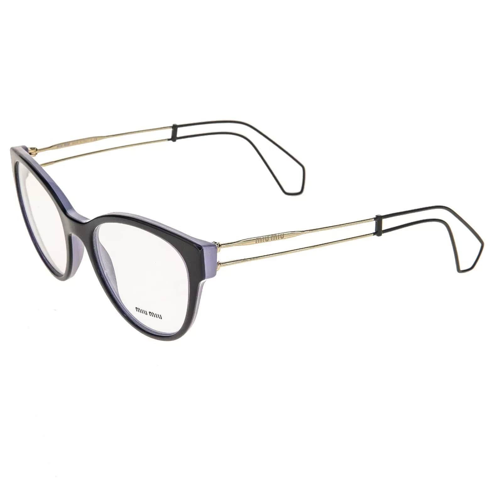 Miu Miu MIU MIU 03P MU03PV Lilac Violet Gold Optical Frame Size ONE SIZE - 7 Thumbnail