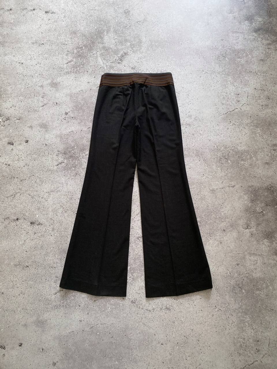 Brunello Cucinelli × Vintage VINTAGE BRUNELLO CUCINELLI GUNEX WOOL FLARED PANTS Size 27" / US 4 / IT 40 - 7 Thumbnail