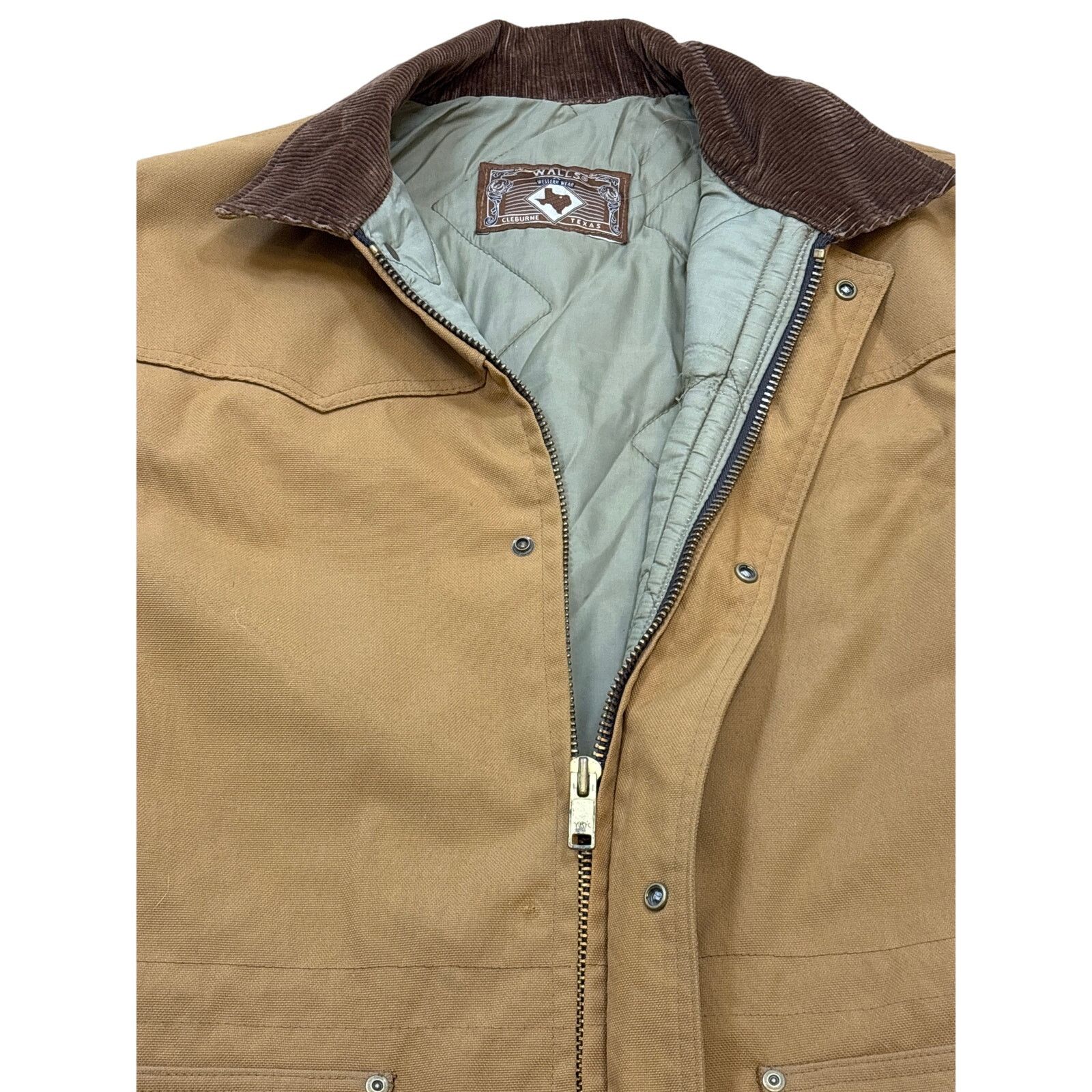 Walls Vintage 90s Walls Western Wear Duck Canvas Jacket 2XLT quilt Size US XXL / EU 58 / 5 - 2 Thumbnail