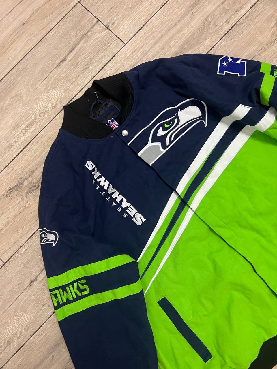 NFL NFL Seattle Seahawks Big Logo Bomber Jacket Insulated 4XL Size US XXL / EU 58 / 5 - 3 Thumbnail