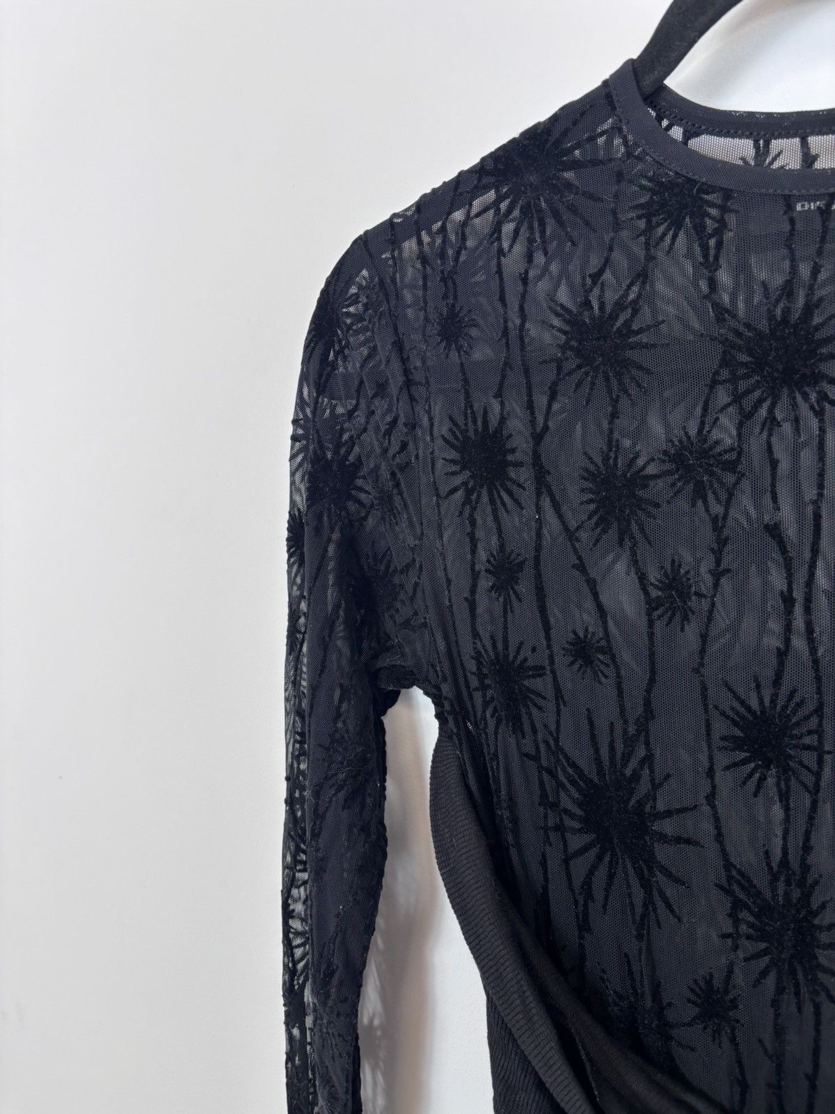 Diesel Diesel D-Lary NWT Women’s Y2K Black Sheer Mesh Bodycon Dress Size L / US 10 / IT 46 - 14 Thumbnail