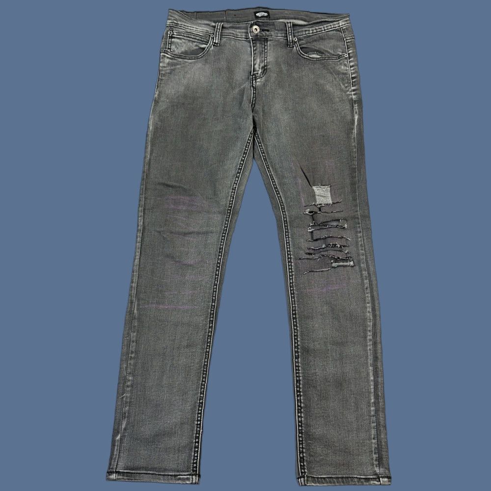 Vans Vans Jeans Mens 34x30 Charcoal Wash V66 Slim Straight Distressed Skate Casual Jeans Mens Slim 34x30 Gray Denim Distressed 5-Pocket USA VANS Size US 34 / EU 50 - 1 Thumbnail