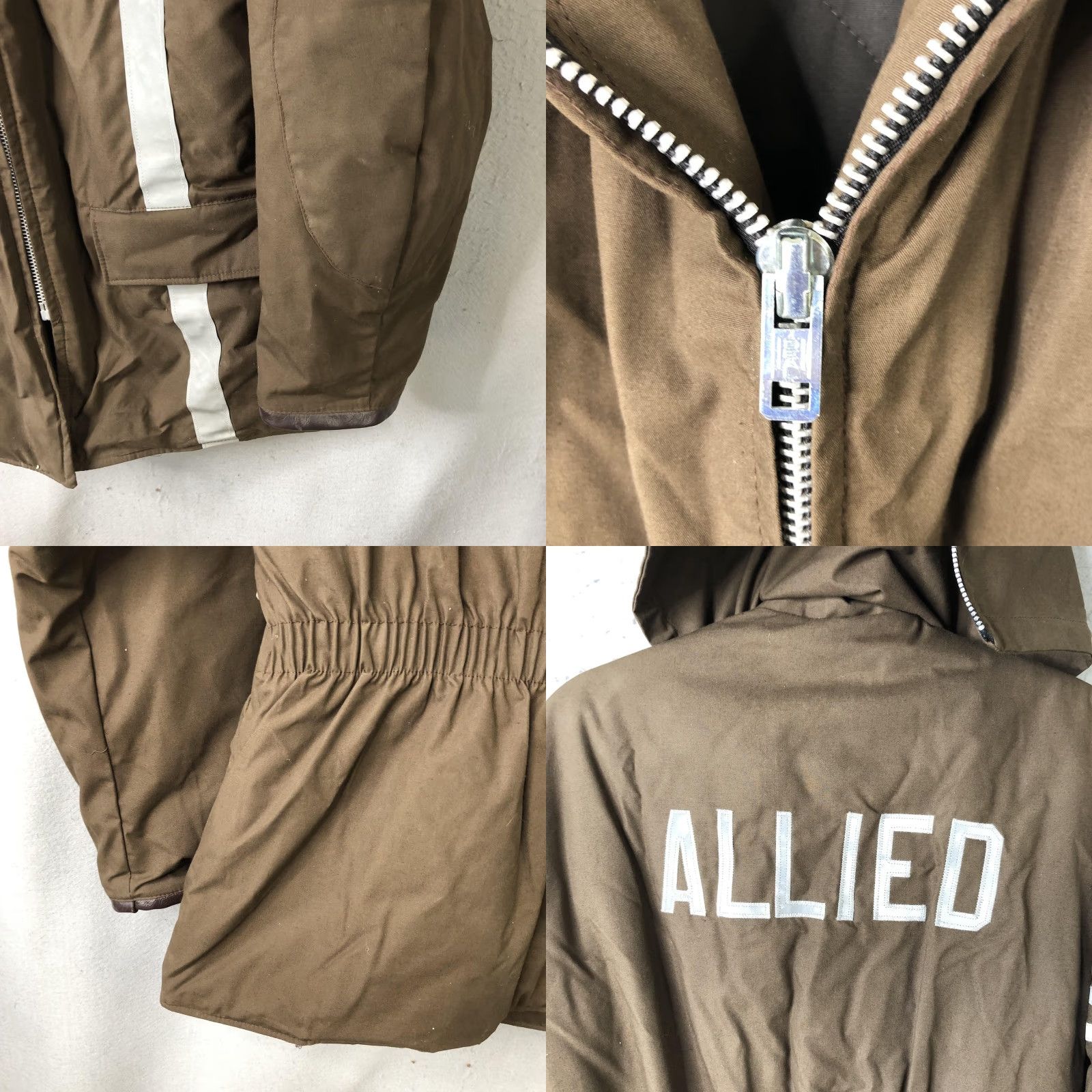 Vintage VINTAGE Butwin Jacket Mens 42 Brown Reflective Hooded Parka Allied 70s Size US XS / EU 42 / 0 - 8 Thumbnail