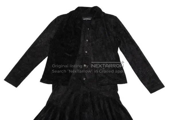 Comme des Garcons Comme Des Garcons Black vintage velvet design sense dress Size M / US 6-8 / IT 42-44 - 4 Thumbnail