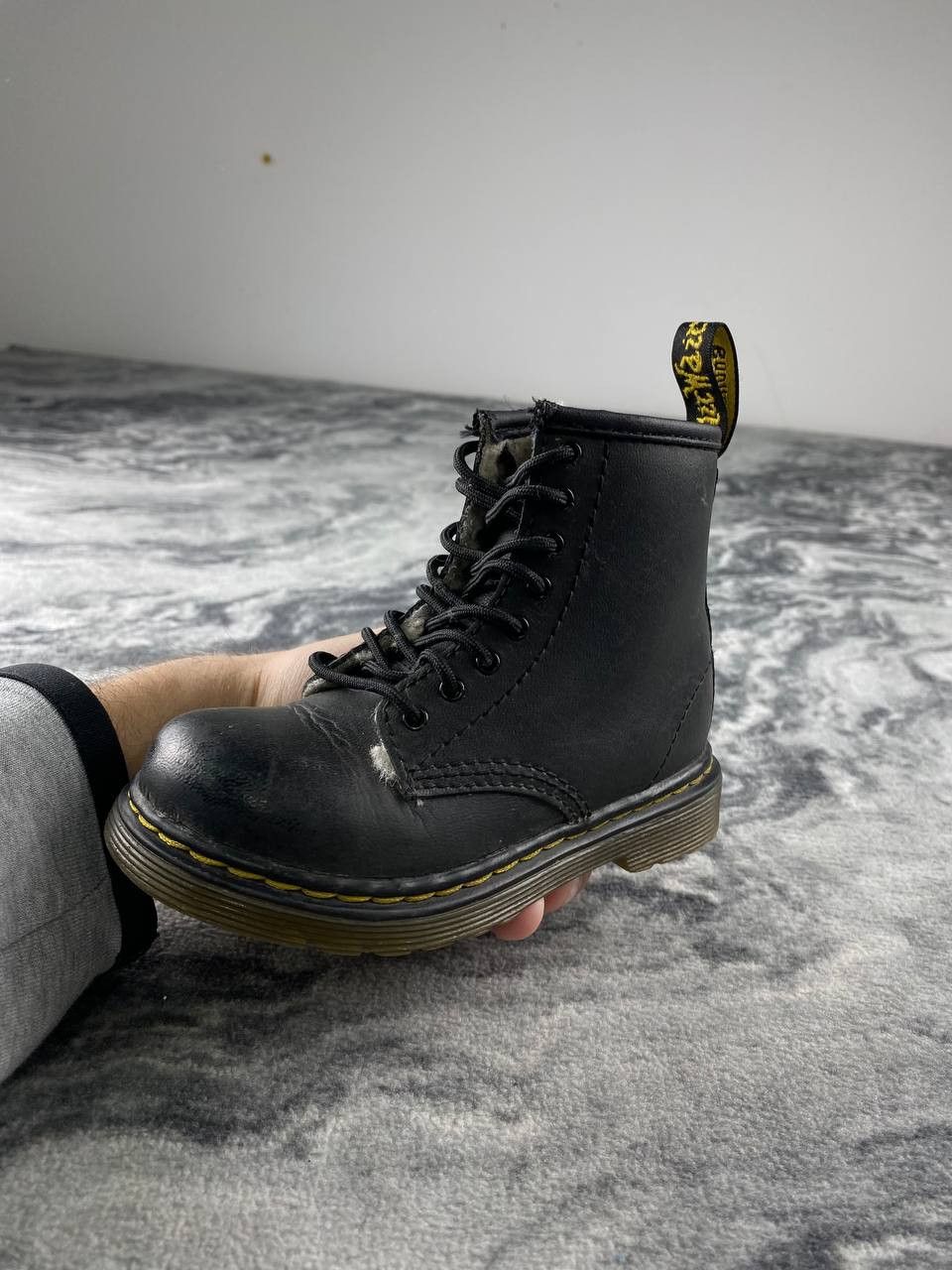 Dr. Martens Dr Martens Junior 1460 Softy T Leather Boots Size 24 Black Size US 5 / EU 37 - 3 Thumbnail
