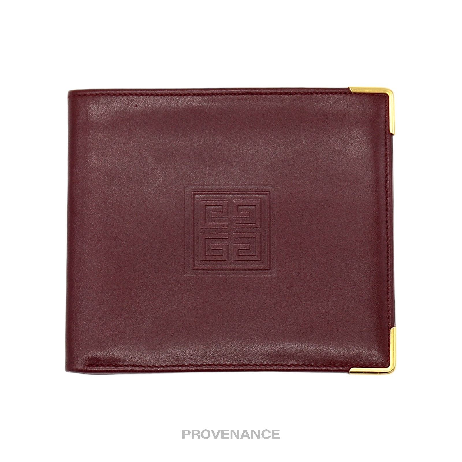 Givenchy 🔴 Givenchy Logo Bifold Wallet - Red Leather Size ONE SIZE - 1 Thumbnail