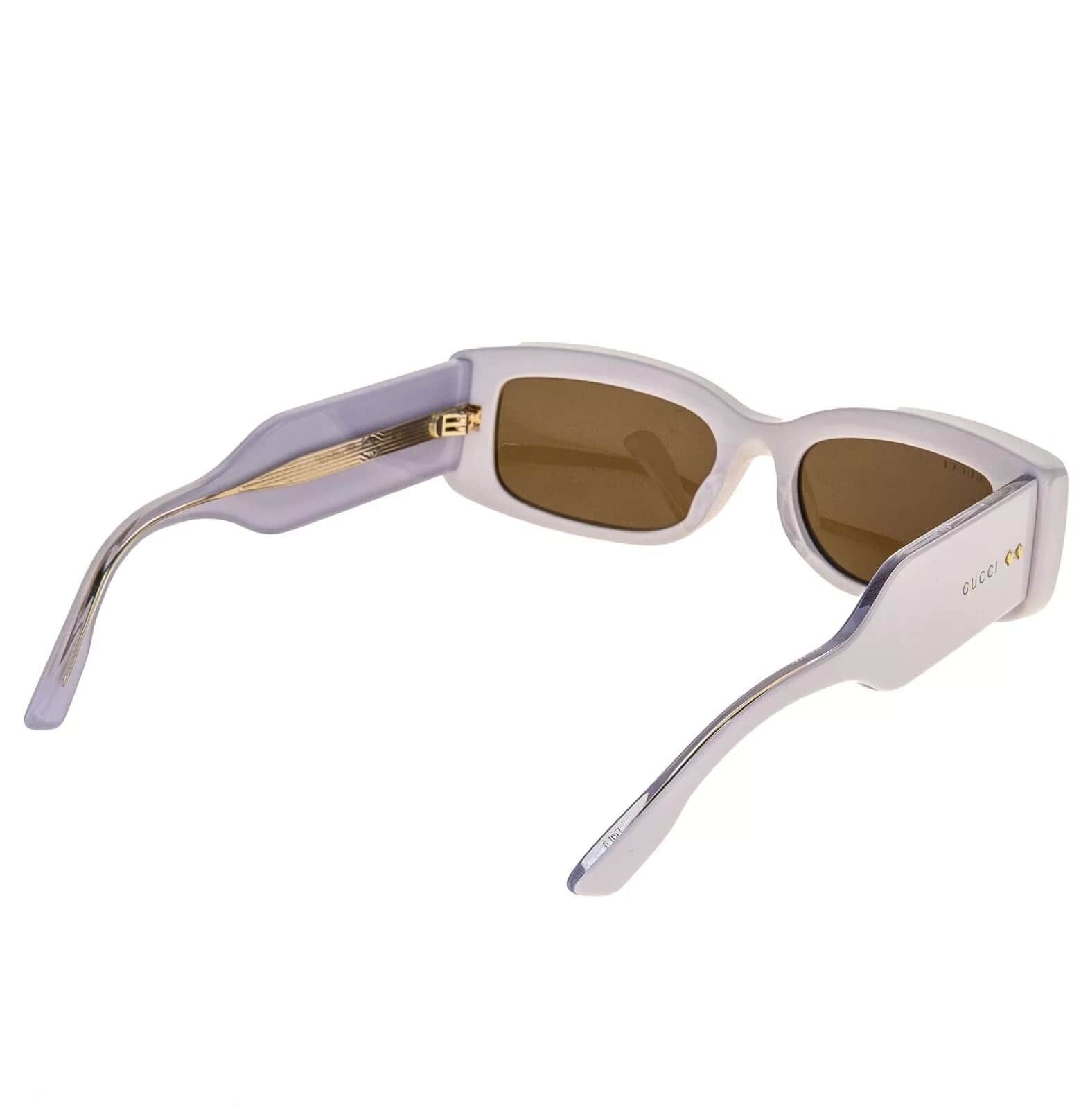 Gucci GUCCI 1528 Ivory Lilac Narrow Gg1528S Sunglasses 003 Size ONE SIZE - 7 Thumbnail