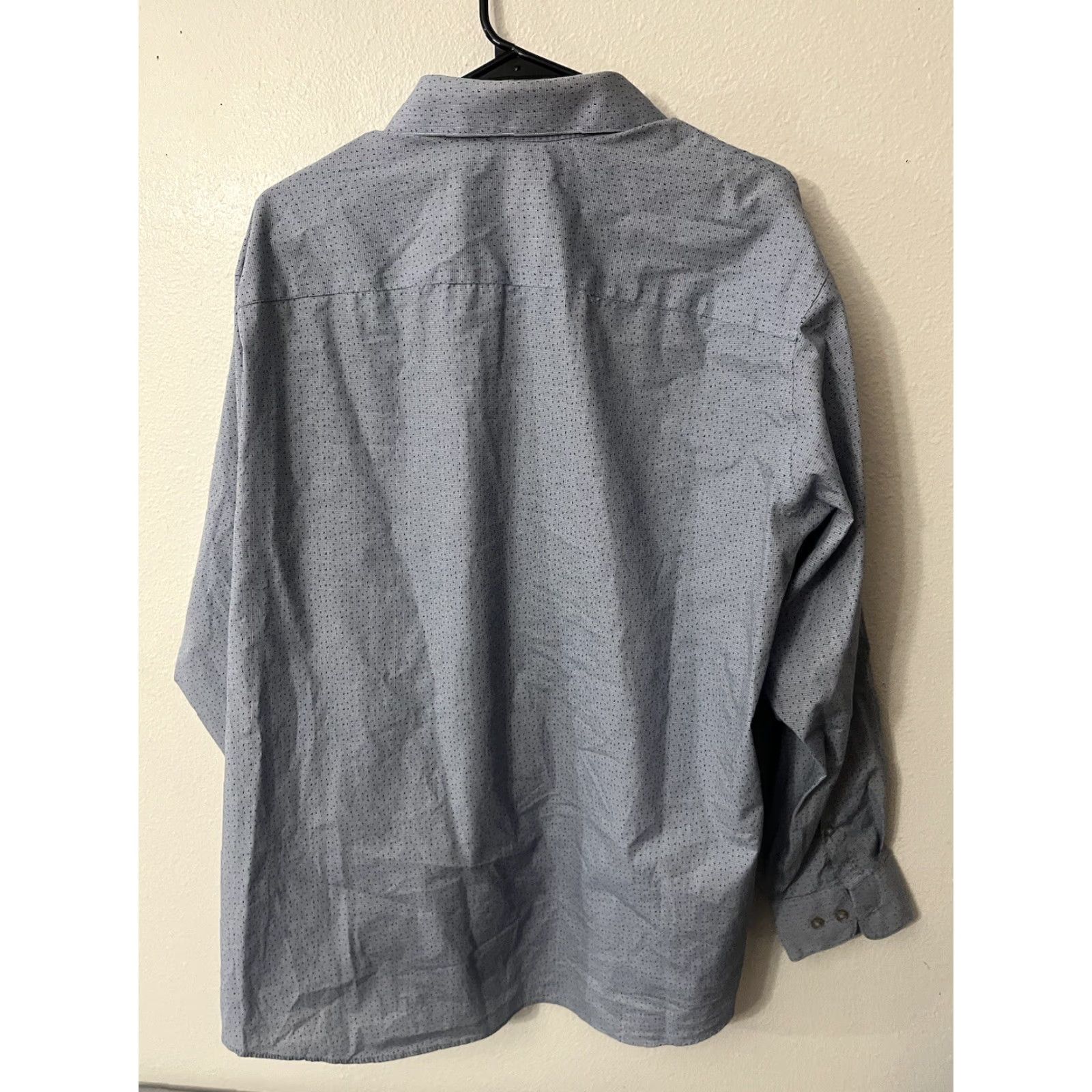 Calvin Klein Calvin Klein Collection Shirt Button-Down Long Sleeve Slim Stretch 17.5 Blue Adult Mens Size US XL / EU 56 / 4 - 2 Thumbnail