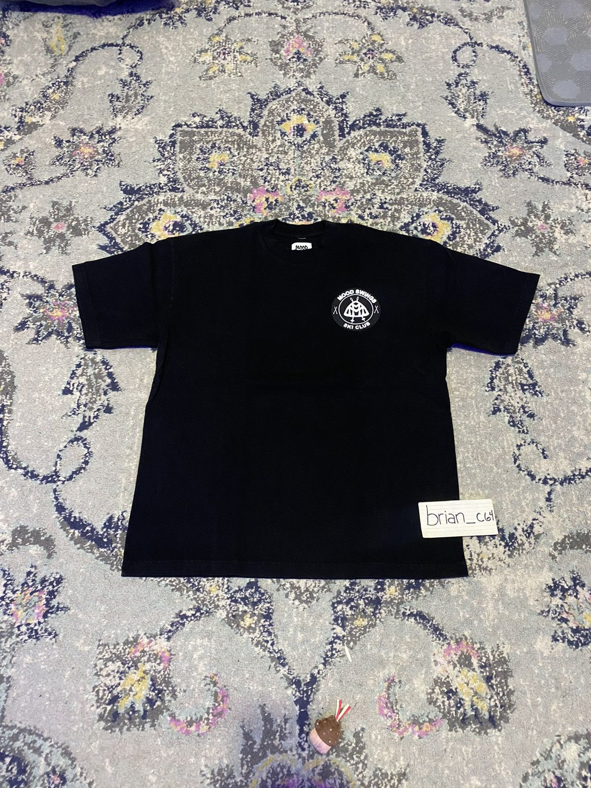 image of Mood Swings Ski Tee in Black, Men's (Size Large)