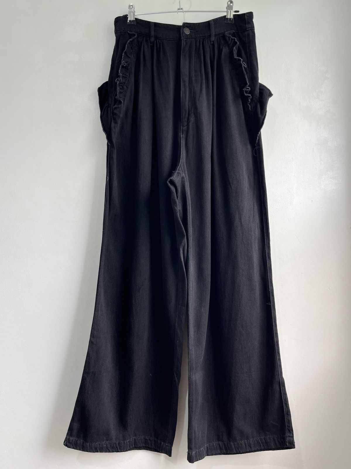 Hysteric Glamour Ruffle Waist Wide-Leg Pants Size US 28 / EU 44 - 2 Thumbnail