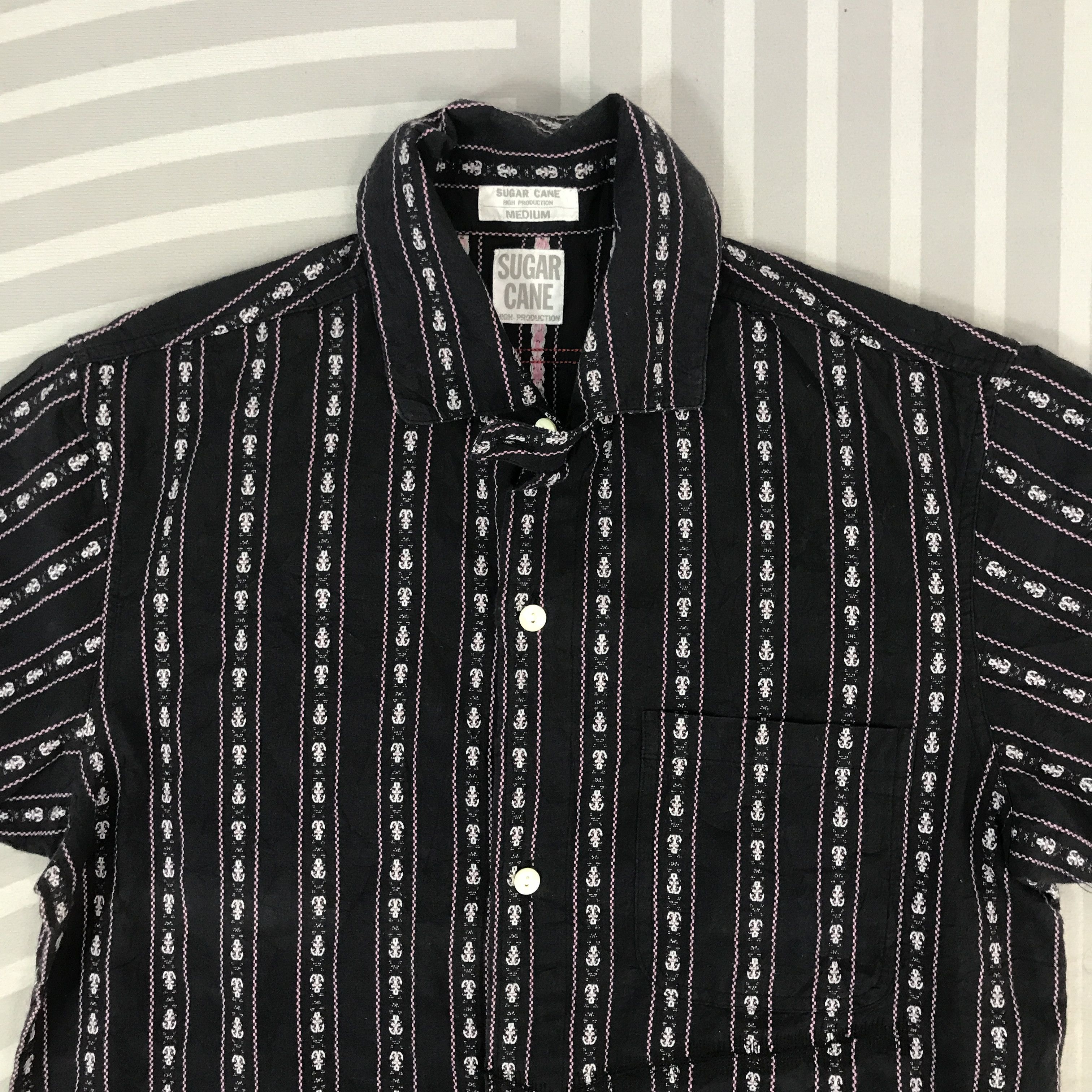 Japanese Brand × Sugar Cane × Vintage Vintage Sugar Cane Striped Navajo Button up Shirt Size US M / EU 48-50 / 2 - 2 Thumbnail