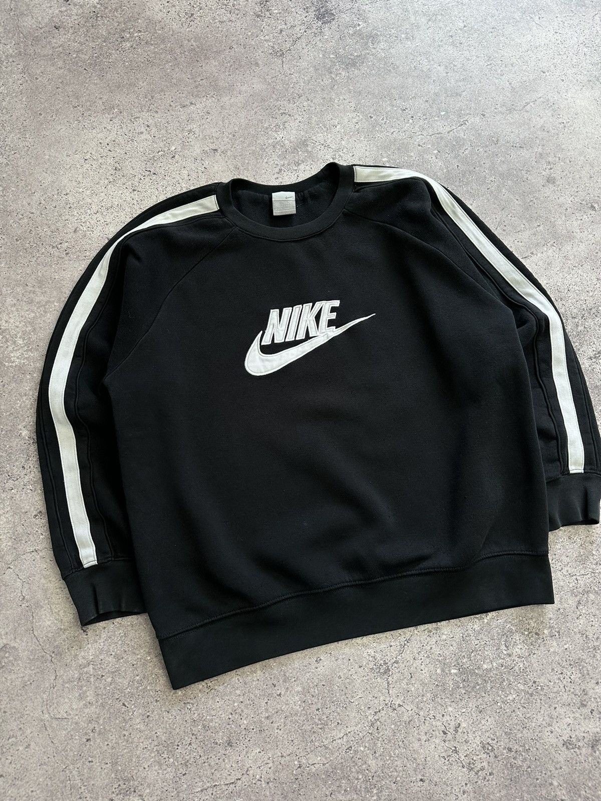 Nike × Vintage Vintage Nike Y2K Sweatshirt Big Logo Drill Swoosh Size US S / EU 44-46 / 1 - 3 Thumbnail