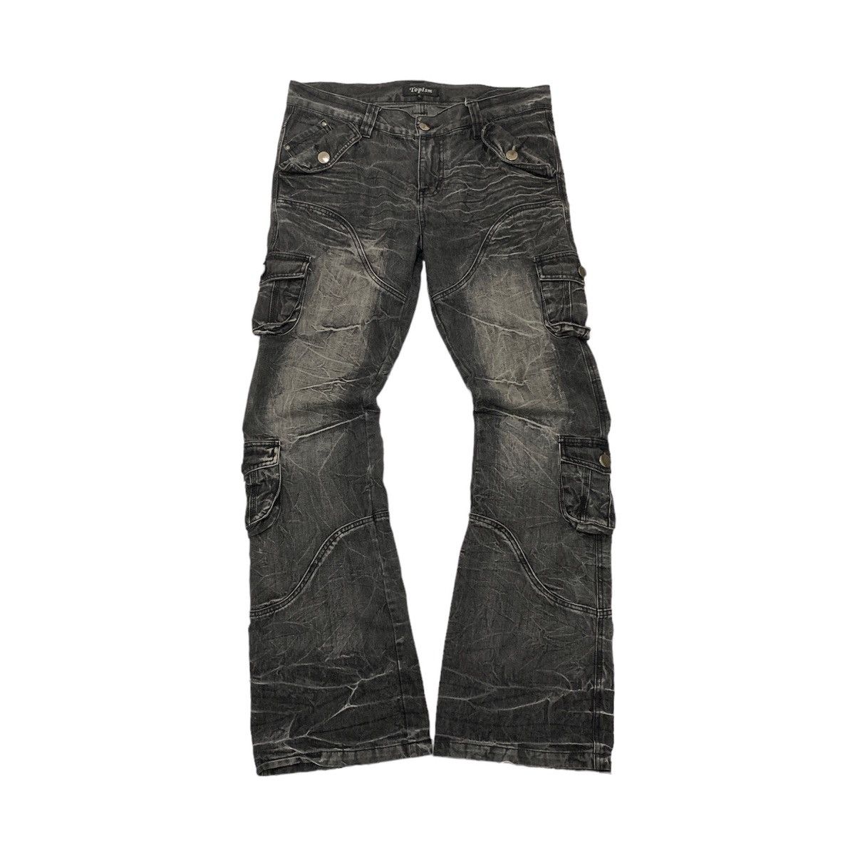 If Six Was Nine Toplsm Multipocket Bondage Distressed Jeans Size US 36 / EU 52 - 1 Thumbnail