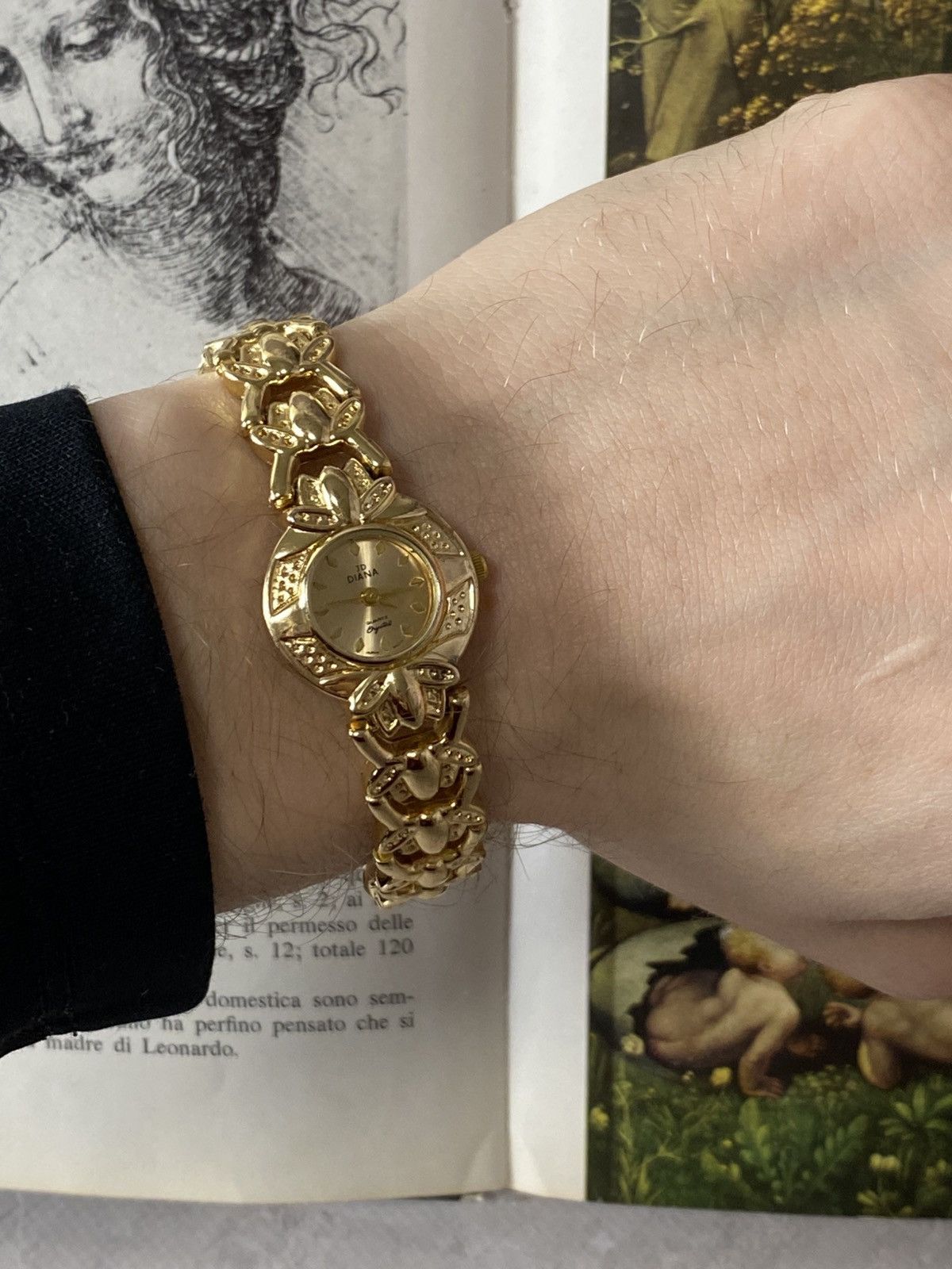 Japanese Brand Vintage JD Diana Gold Tone Ladies Cocktail Watch Japan Movt Size ONE SIZE - 6 Thumbnail