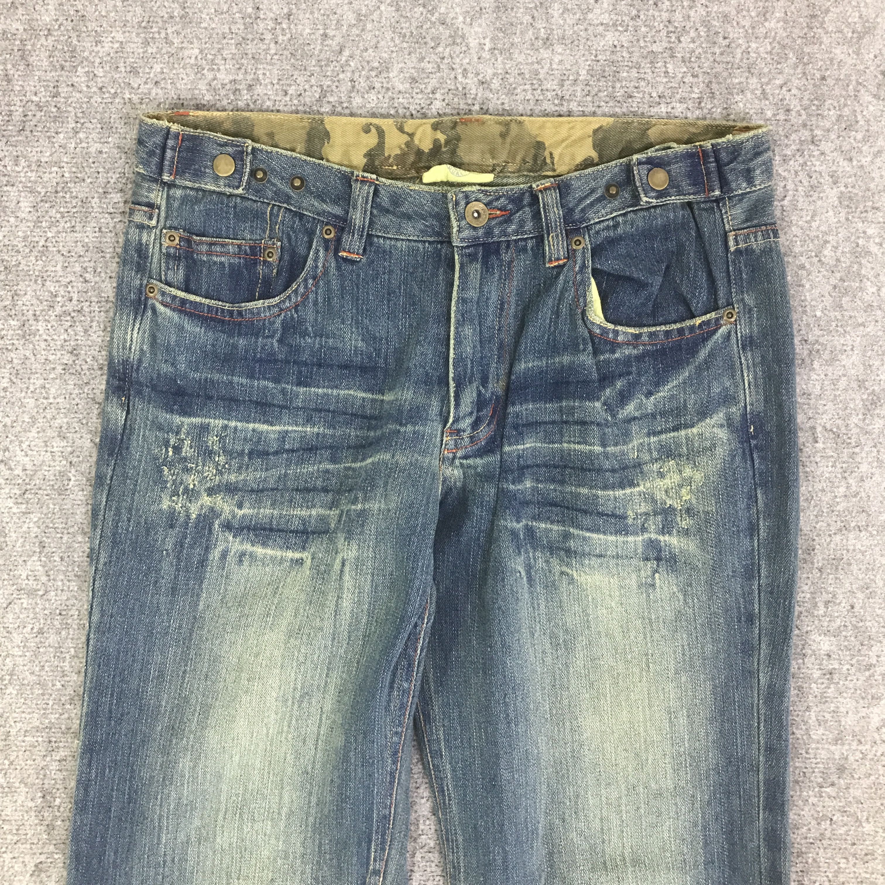 Japanese Brand GUMU BAGGY DENIM PANTS K133B10 Size US 33 - 2 Thumbnail