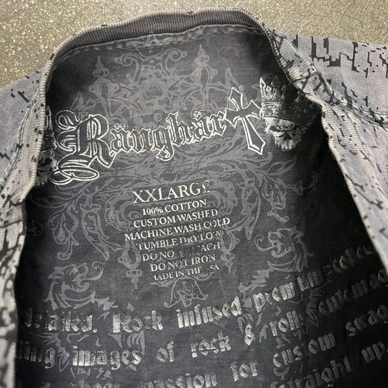 Other VTG Y2K Ranghart Phoenix & Skulls Stars Cyber T shirt Size US XXL / EU 58 / 5 - 4 Thumbnail