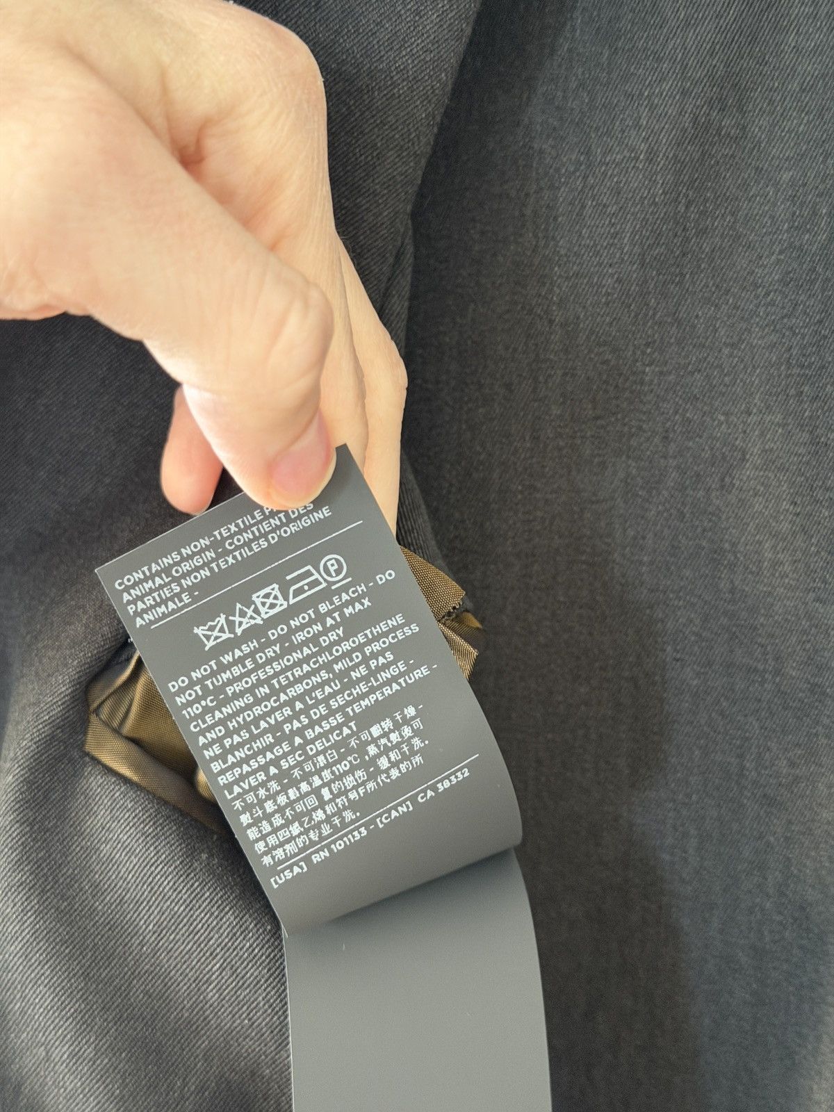 Ermenegildo Zegna × Fear of God Oversized Wool Trench Coat Anthracite 50 Size US L / EU 52-54 / 3 - 20 Thumbnail