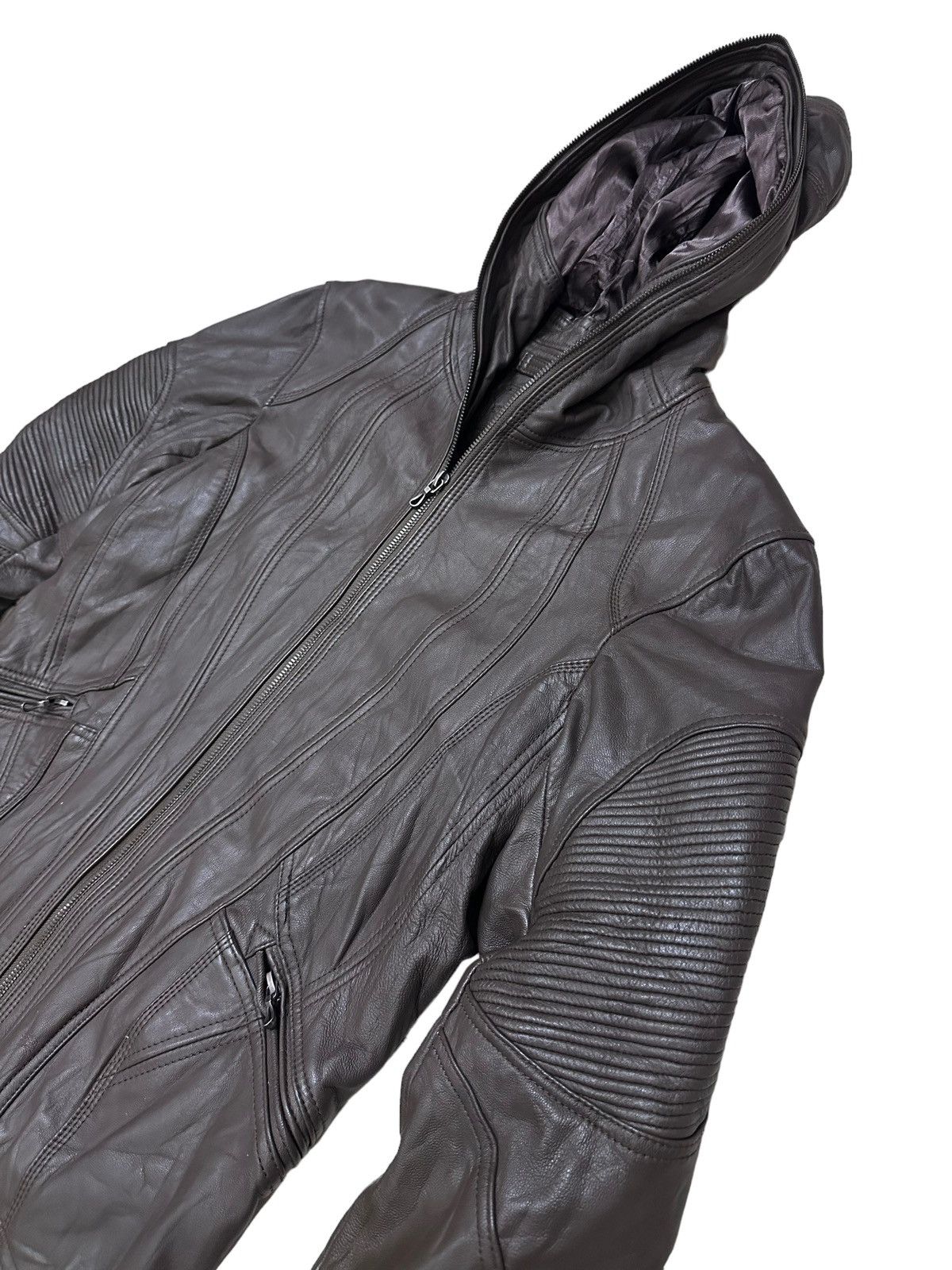 GOA RARE ‼️ Goa Archive Goat Leather Full Zipper Hooded Jacket Size US S / EU 44-46 / 1 - 3 Thumbnail