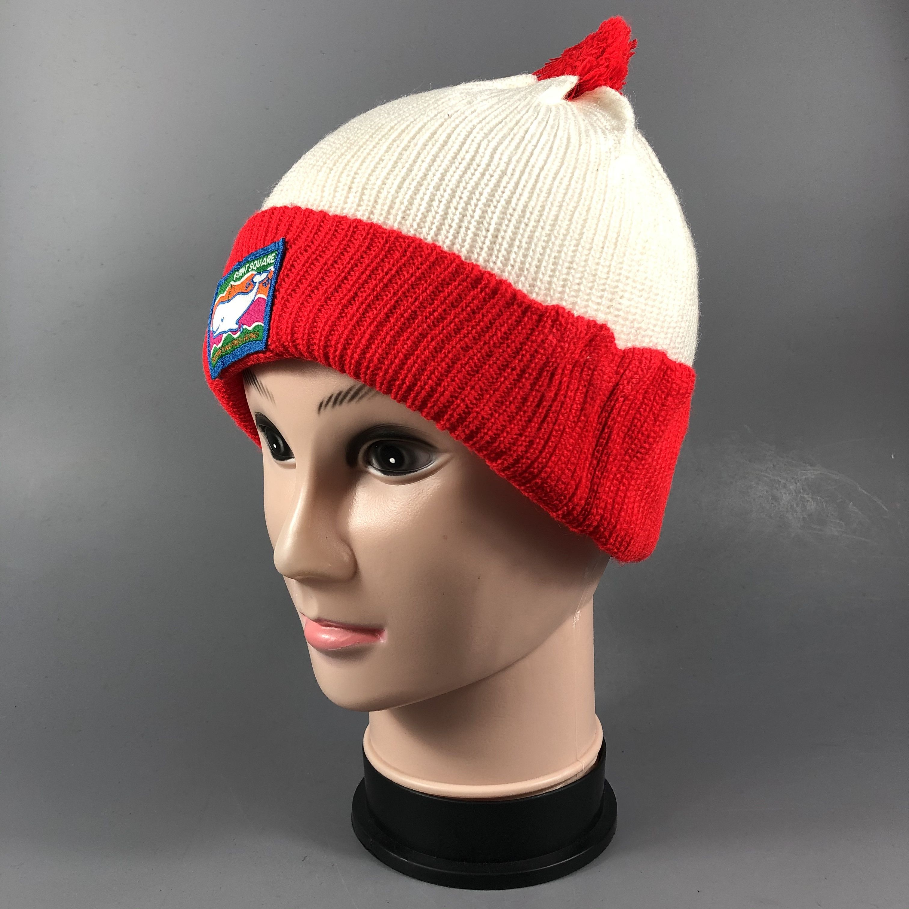 Japanese Brand Point Square Beanie Snowcap Hat Size ONE SIZE - 2 Thumbnail