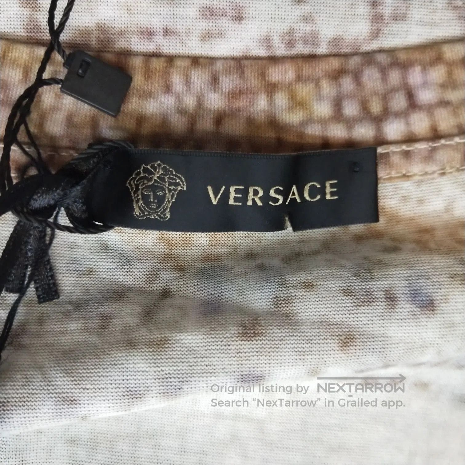 Versace Versace Men's XS Mosaic Print Cotton T-Shirt. Size US XS / EU 42 / 0 - 5 Thumbnail