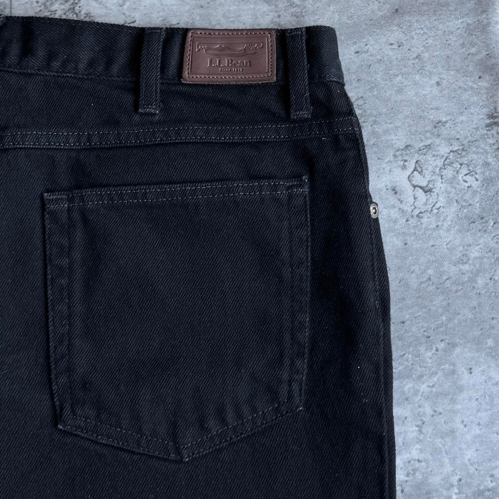 L.L. Bean × Vintage Vintage Y2K L.L. Bean Black Classic Fit Denim Jeans Size US 34 / EU 50 - 3 Thumbnail