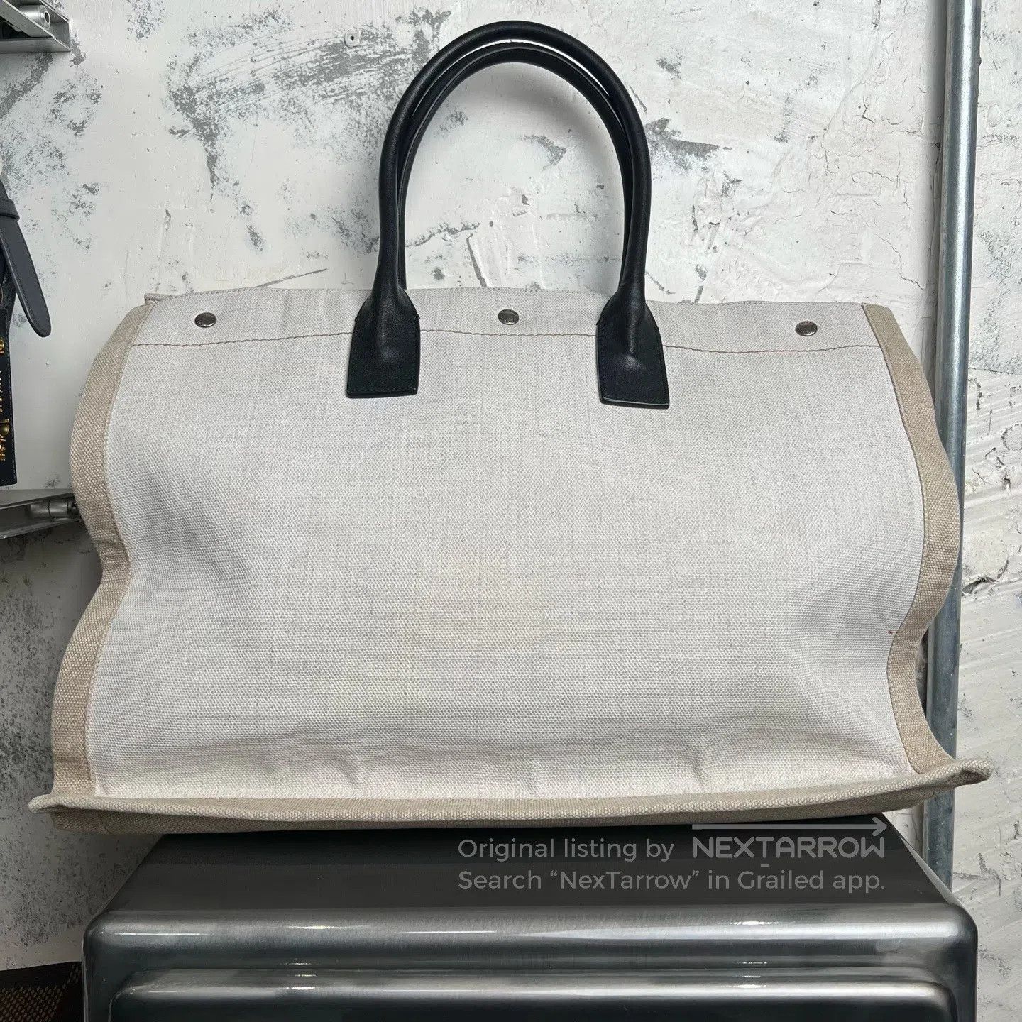 Saint Laurent Paris Saint Laurent Paris RiveGauche Letter Logo Canvas handbag Size ONE SIZE - 2 Thumbnail