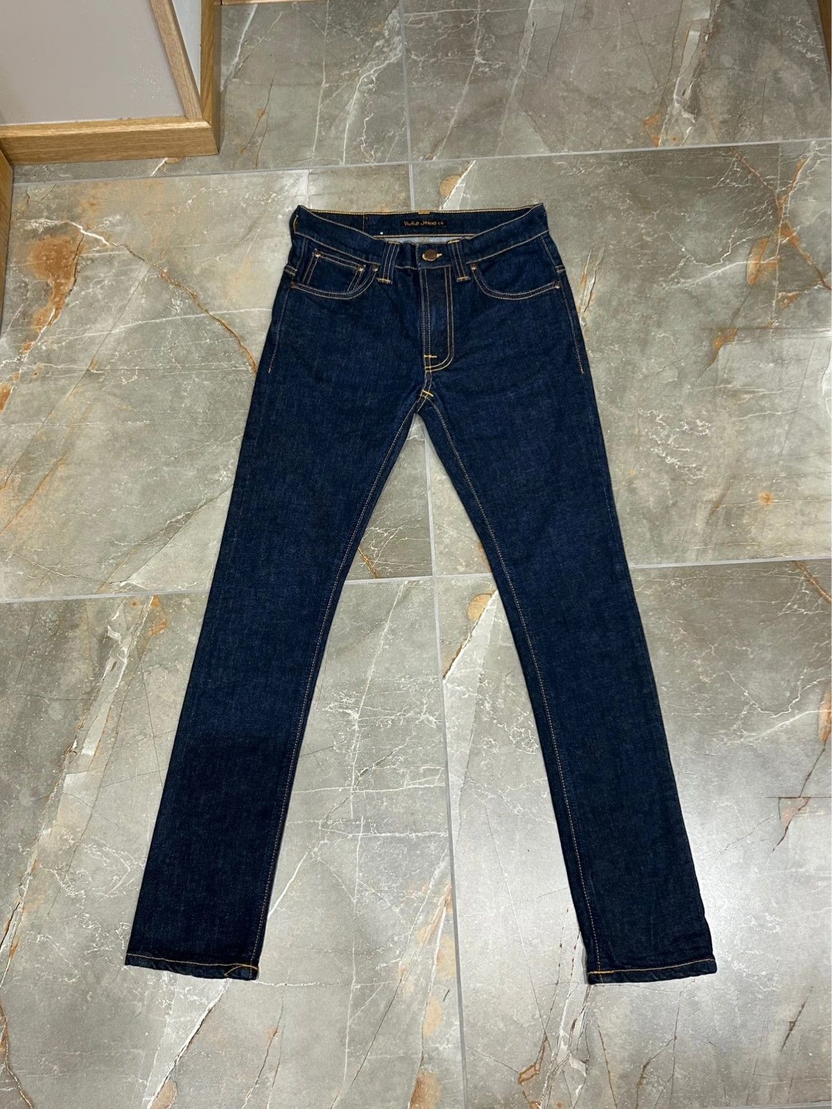 Nudie Jeans Nudie Jeans Tape Ted W28 L32 Skinny Jeans Raw Denim Size US 28 / EU 44 - 1 Thumbnail