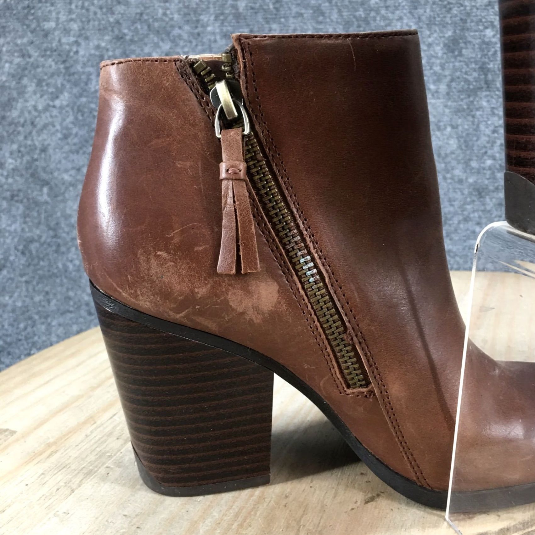Kenneth Cole Kenneth Cole Reaction Boots Womens 6M Might Win Ankle Bootie Brown Leather Heels Size US 6 / IT 36 - 7 Thumbnail