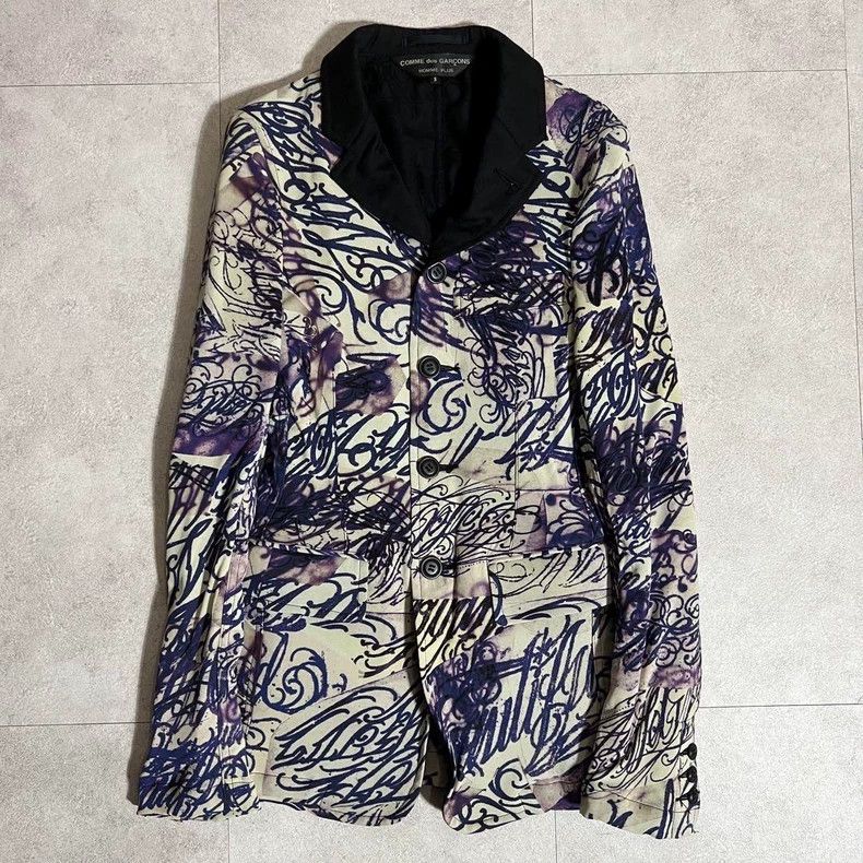 Comme des Garcons Comme des Garcons Tattoo Print Blazer Size US S / EU 44-46 / 1 - 1 Thumbnail