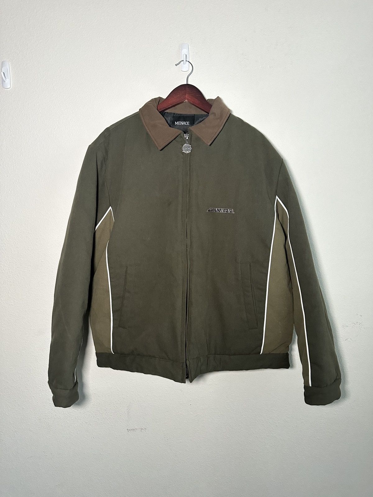 image of Menace Corp Two-Tone Work Jacket in Olive, Men's (Size XL)