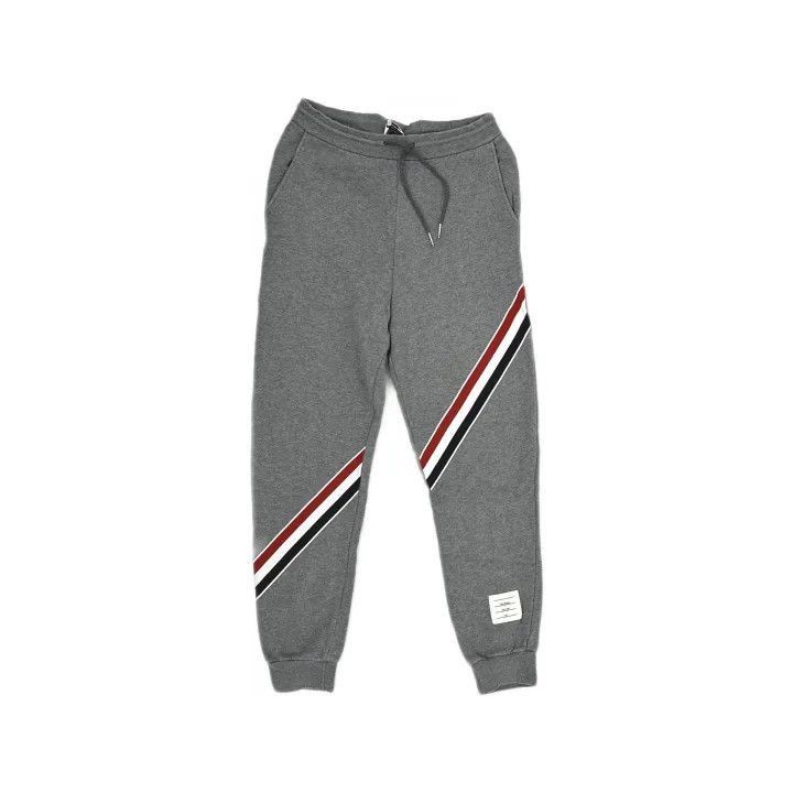 Thom Browne Thom Browne Gray Striped Sweatpants -2507 Size US 26 / EU 42 - 8 Thumbnail
