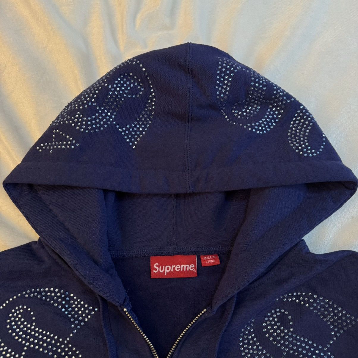 Supreme Supreme Rhinestone Zip Up Hoodie Sweatshirt Size US M / EU 48-50 / 2 - 3 Thumbnail