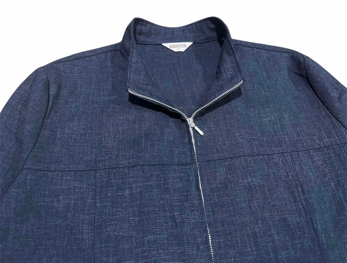 Japanese Brand 🔥Vintage Giorgio Festa Zip Shirt 3/4 Sleeve Japanese Style Size US L / EU 52-54 / 3 - 11 Thumbnail