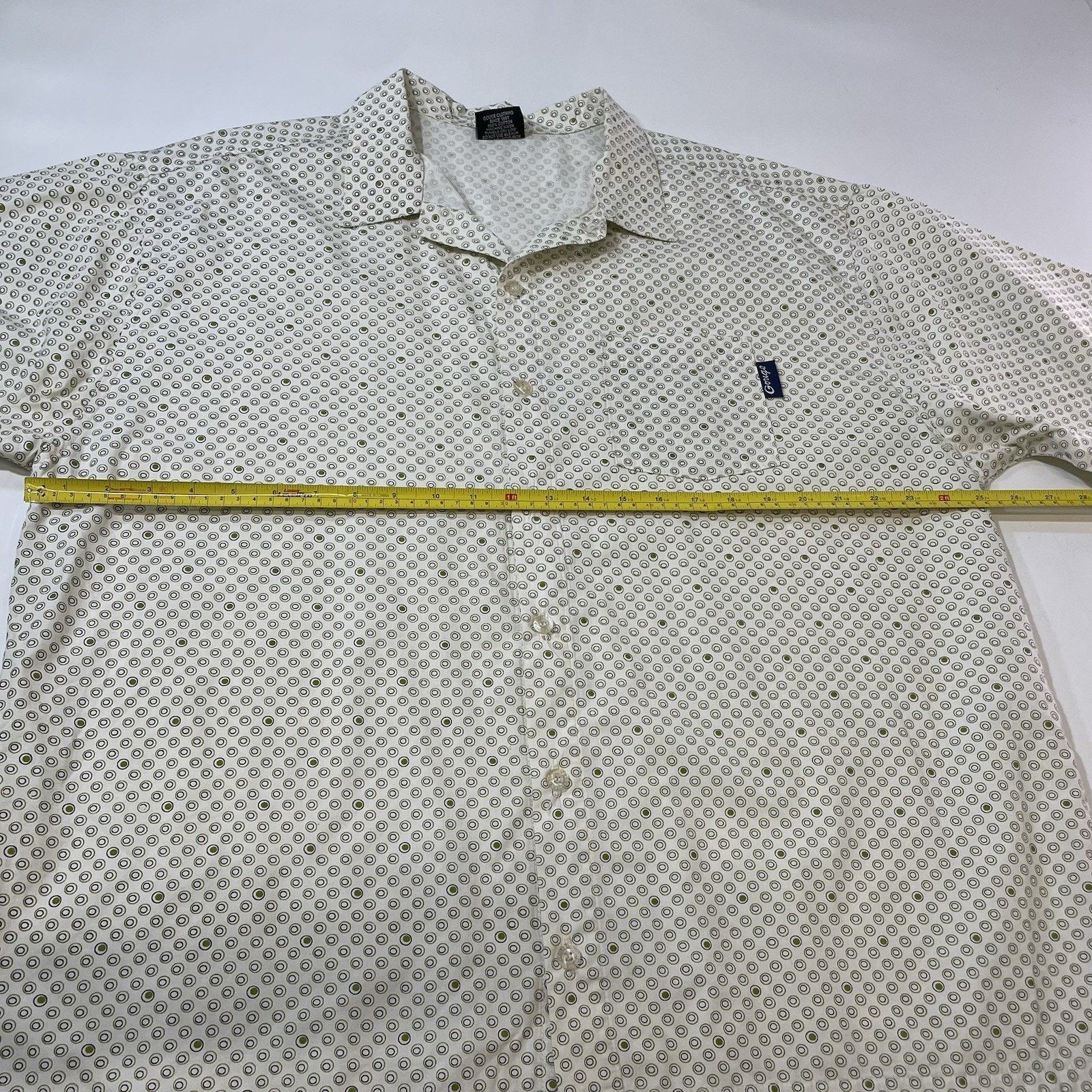 Scotch & Soda VTG 80s 90s Club Shirt Mens XL Baggy Fit Green Circles Skate Size US XL / EU 56 / 4 - 6 Thumbnail