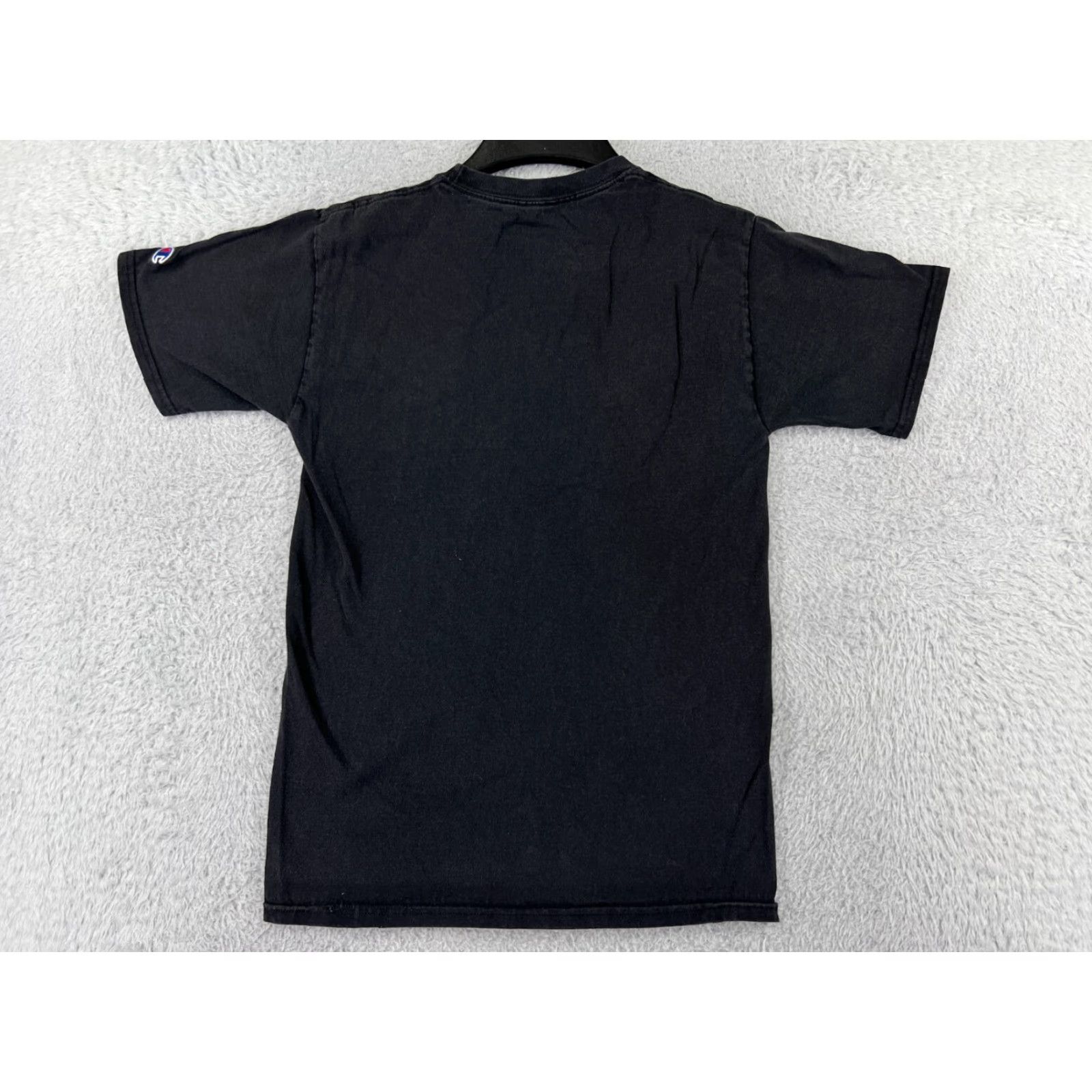 Champion VINTAGE Champion Shirt Mens Small Black Spellout Logo Short Sleeve Crew Neck Cotton Size US S / EU 44-46 / 1 - 2 Thumbnail