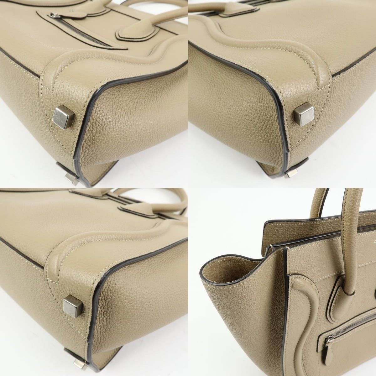 Celine Celine Luggage Mini Calfskin Tote Beige Size ONE SIZE - 5 Thumbnail