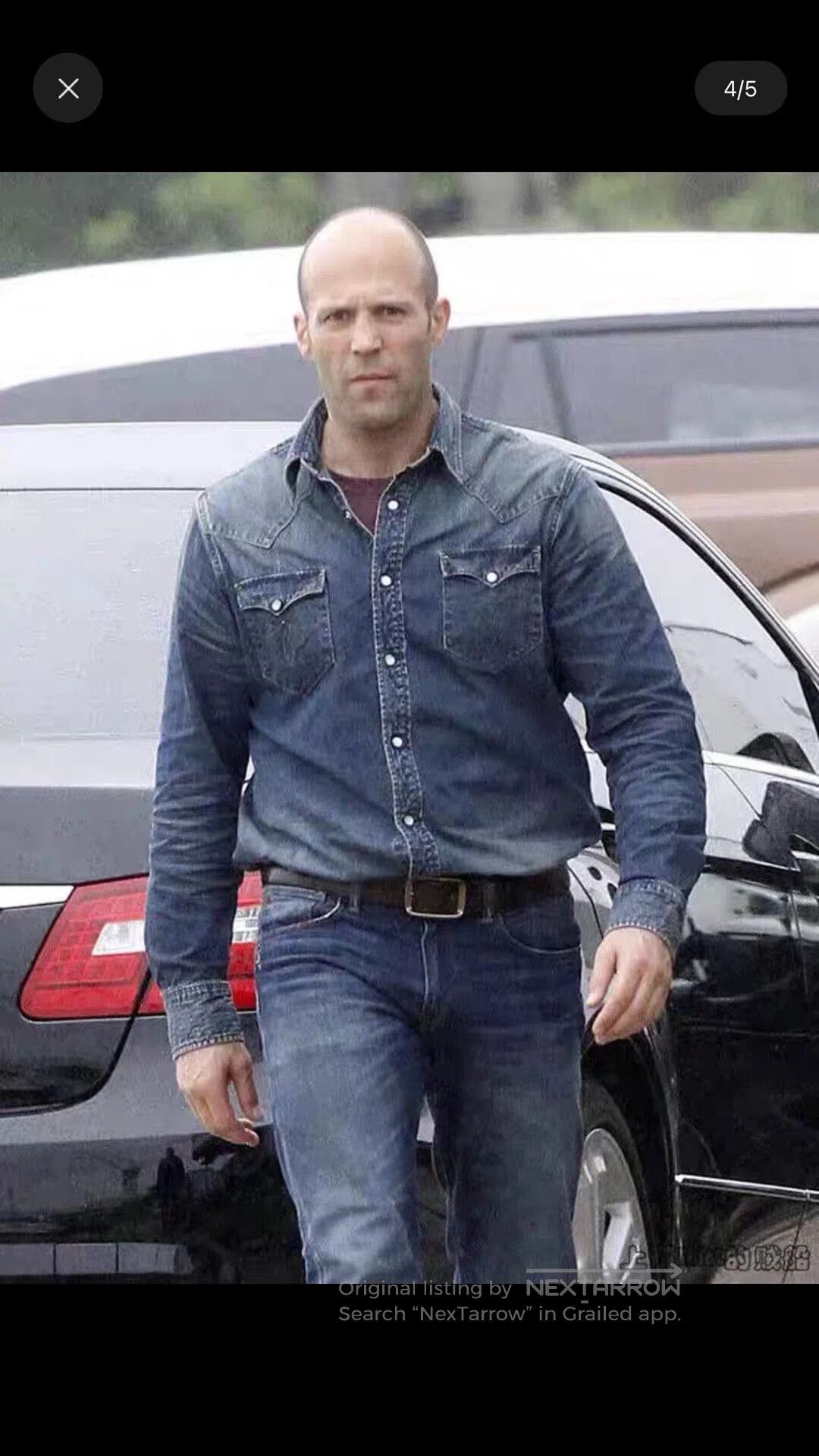 RRL Ralph Lauren RRL Denim Western Long Sleeve Shirt. Size US M / EU 48-50 / 2 - 2 Thumbnail